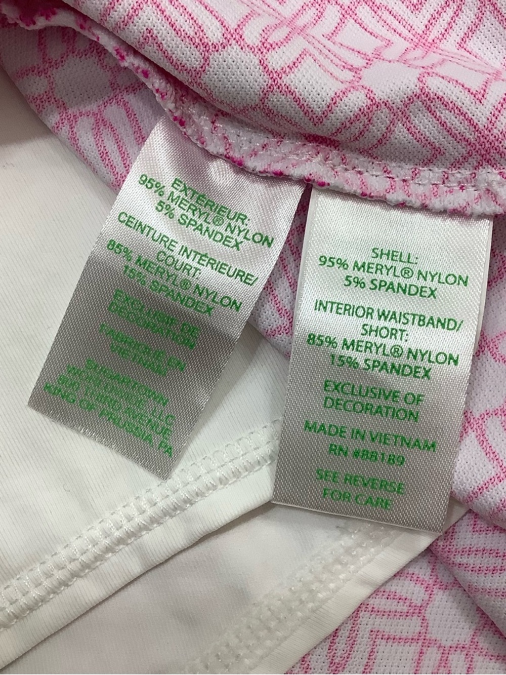 Lilly Pulitzer Luxletic Pink Geometric A-Line Skort - Picture 8 of 9